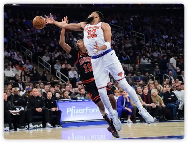 唐斯32+18吉迪空砍27+16 尼克斯加时险胜公牛